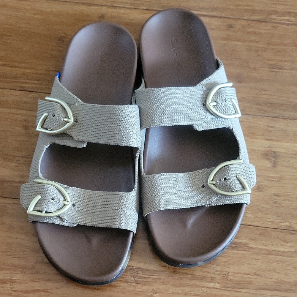 Rothy's Dune Buckle Slide Sandals